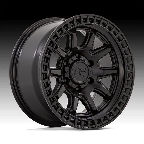 Black Rhino Calico Matte Black Custom Truck Wheels 1